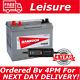 12v 85ah Deep Cycle Leisure Battery & Victron Trickle Charger For Camper Caravan