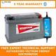 12v 85ah Leisure Battery With Victron Ip65 7a Smart Charger, For Camper, Boat