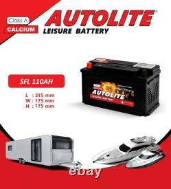 12V LEISURE BATTERY SFL 110AHC100 AUTOLITE 85Ah C20 FOR CARAVAN MOTORHOME L4 12V LEISURE BATTERY SFL 110AHC100 AUTOLITE 85Ah C20 FOR CARAVAN MOTORHOME L4