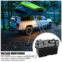 12V Large Battery Box Leisure Power Station USB Charger Caravan Camping MarineUK