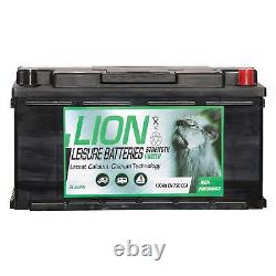 12V Leisure Battery 2 Year Guarantee 100AH 750CCA 0/1 B13 Spare Lion 444776101