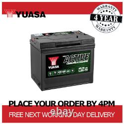 12V Leisure and Marine Battery, Yuasa L26-70, 70Ah 480CCA for Camper, Boat