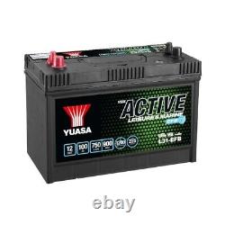 12V Leisure and Marine EFB Battery, Yuasa L31-EFB, 100Ah 750CCA for Camper, Boat