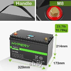 12.8V 100Ah LITHIUM 4000+ Cycle LiFePO4 Battery For Leisure RV Solar Off-Grid UK