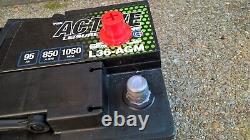 12 VOLT YUASA L36 AGM DEEP CYCLE LEISURE MARINE BATTERY 95Ah COLLECT HAMPSHIRE