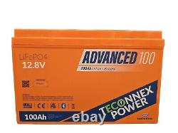 12v 100AH LITHIUM LiFePO4 SMART Leisure Battery (BLUETOOTH) TECONNEX POWER