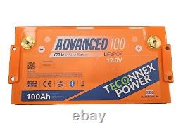12v 100AH LITHIUM LiFePO4 SMART Leisure Battery (BLUETOOTH) TECONNEX POWER