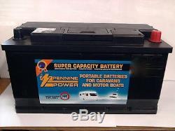 12v 110ah Leisure Battery Heavy Duty Deep Cycle Low Height 110 Amp