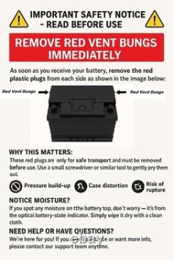 12v 110ah Leisure Battery Heavy Duty Low Height Volta With Accurate Rating / L4