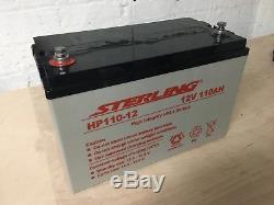 12v 110ah leisure battery (Sterling)