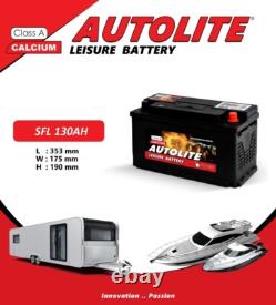12v 130ah Leisure Battery Sfl 130ahc100 Autolite For Caravan Motorhome