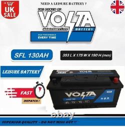 12v 130ah Leisure Battery Sfl 130ahc100 Volta For Caravan Motorhome Deep Cycle