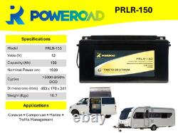 12v 150ah Poweroad Lithium Leisure Battery