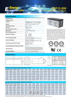 12v 200ah Expedition Plus Agm Leisure Battery (exp12-200)