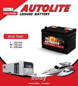 12v 75ah Leisure Battery Sfln 75ahc100 For Caravan Motorhome Boat /r