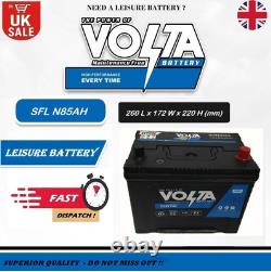12v 85ah Leisure Battery Sfln 85ahc100 Volta For Caravan Deep Cycle / R