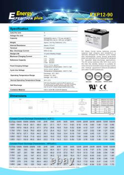 12v 90ah Expedition Plus Agm Leisure Battery (exp12-90)