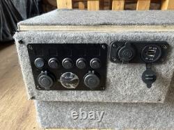 12v 90ah Leisure Battery and Box and Switch Panel