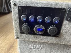 12v 90ah Leisure Battery and Box and Switch Panel