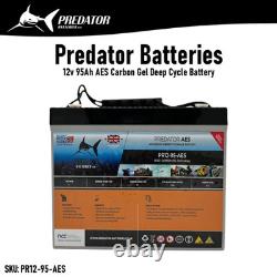 12v 95Ah Extra Deep Cycle Carbon Gel Leisure Battery with M6 Terminal