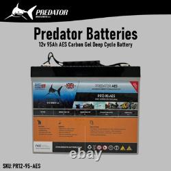 12v 95Ah Extra Deep Cycle Carbon Gel Leisure Battery with M6 Terminal