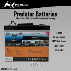 12v 95Ah Extra Deep Cycle Carbon Gel Leisure Battery with M6 Terminal