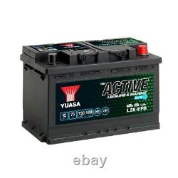 12v DC Yuasa EFB Small Leisure Battery Dual Purpose 75Ah NCC B Boat Van DC9.51