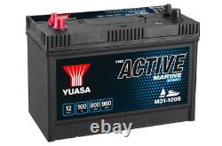 12v Leisure Battery Dual Terminal 100 Amp Campervan/Caravan/Motorhome