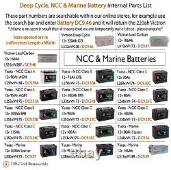 12v Leisure Battery for Camper Motorhome NCC Class C 100ah Yuasa Caravan DC9.53C
