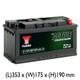 12v Leisure Battery For Motorhome Campervan Boat 100ah Ncc Class C Yuasa Dc9.55c