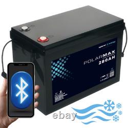 12v Lithium 280AH Xplorer Polarmax Low Temp Leisure Battery with Bluetooth