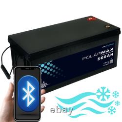 12v Lithium 560 AH Xplorer Polarmax Low Temperature Leisure Battery with Bluetoo