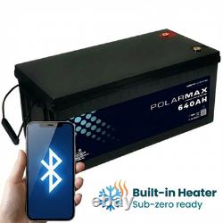 12v Lithium 640AH Xplorer Polarmax Low Temperature Leisure Battery with Bluetoot