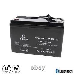 12v Lithium Leisure Battery 100Ah Bluetooth & Self-Heating Motorhome Boat DC9.71