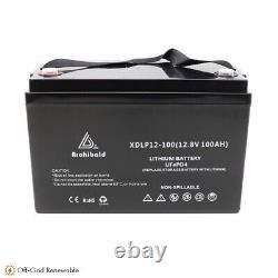 12v Lithium Leisure Battery 100Ah Bluetooth & Self-Heating Motorhome Boat DC9.71