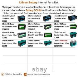 12v Lithium Leisure Battery 100Ah Bluetooth & Self-Heating Motorhome Boat DC9.71