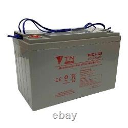 12v TN 125ah Deep Cycle High Performance AGM Leisure Battery Boat Camper DC9.17