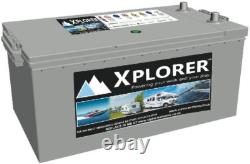 12v Xplorer 225AH Sealed Multipurpose Leisure Battery Motorhome Caravan