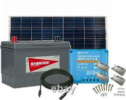 130Ah Leisure Battery, 175W Solar Panel, Charge Controller, Cable and Brackets