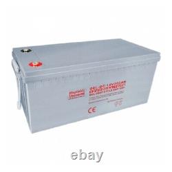 200Ah 12V Gel Deep Cycle Leisure Battery Motorhome Caravan Barge Off-Grid DC9.61