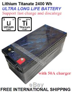 200Ah 12V Lithium-Titanate Battery for Leisure, Solar, Wind and Off-grid
