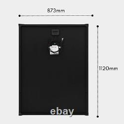 200W Solar Panel Kit with 120Ah 12V Leisure Battery, Inverter, 20A MPPT Controller