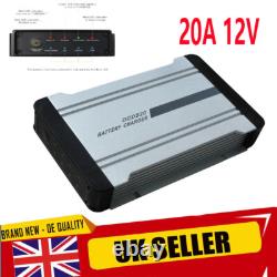 20A 12V DC to DC Battery Charger WithMPPT for leisure battery Caravan Camper UK