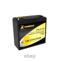 20ah Leisure Lithium Caravan Campervan Battery 12v 20ah Low height PRLR-20