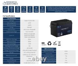 230AH Lithium Leisure Battery 12v, Bluetooth, Heated, 200a BMS, 10 Year Warranty