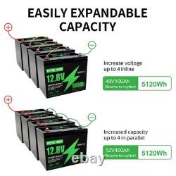 2Pack 12V 100Ah Leisure Battery LiFePO4 Lithium Battery Low Temperature Caravan