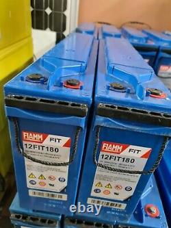 2 FIAMM FiT 12V 180AH (24V-200AH) BATTERY FOR LEISURE/SOLAR OFF GRID INVERTER