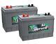 2 (pair) X 12v 105ah Deep Cycle Battery Lucas Lx31mf Leisure Caravan Marine Boat
