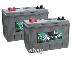 2 (Pair) X 12V 105AH Deep Cycle Battery LUCAS LX31MF Leisure Caravan Marine Boat
