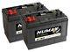 2 (pair) X 12v 105ah Deep Cycle Battery Numax Xv31mf Leisure Caravan Marine Boat